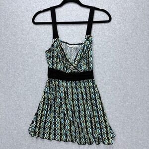 Vtg Y2K Babydoll Top Sz Large Gypsy Boho Fairy Grunge Brown Tie Back 90s Mall
